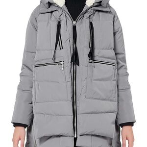 Orolay Women’s Thickened Down Jacket Gray Size Small